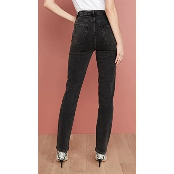 NWT REFORMATION Liza High Straight Button Fly Jean in Yuma 27 - Picture 7 of 8